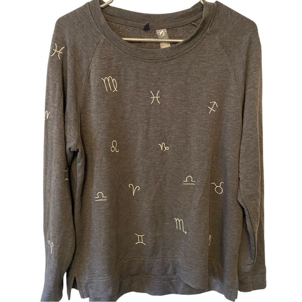 LOU & GREY Long Sleeve Zodiac Sweatshirt | Size Large | NWOT